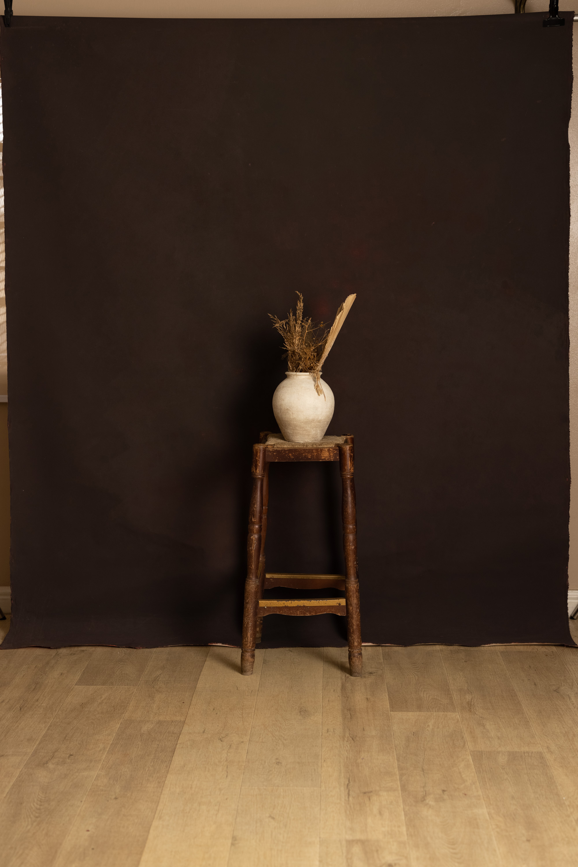 Mahogany Painted Canvas Backdrop (RN#562)