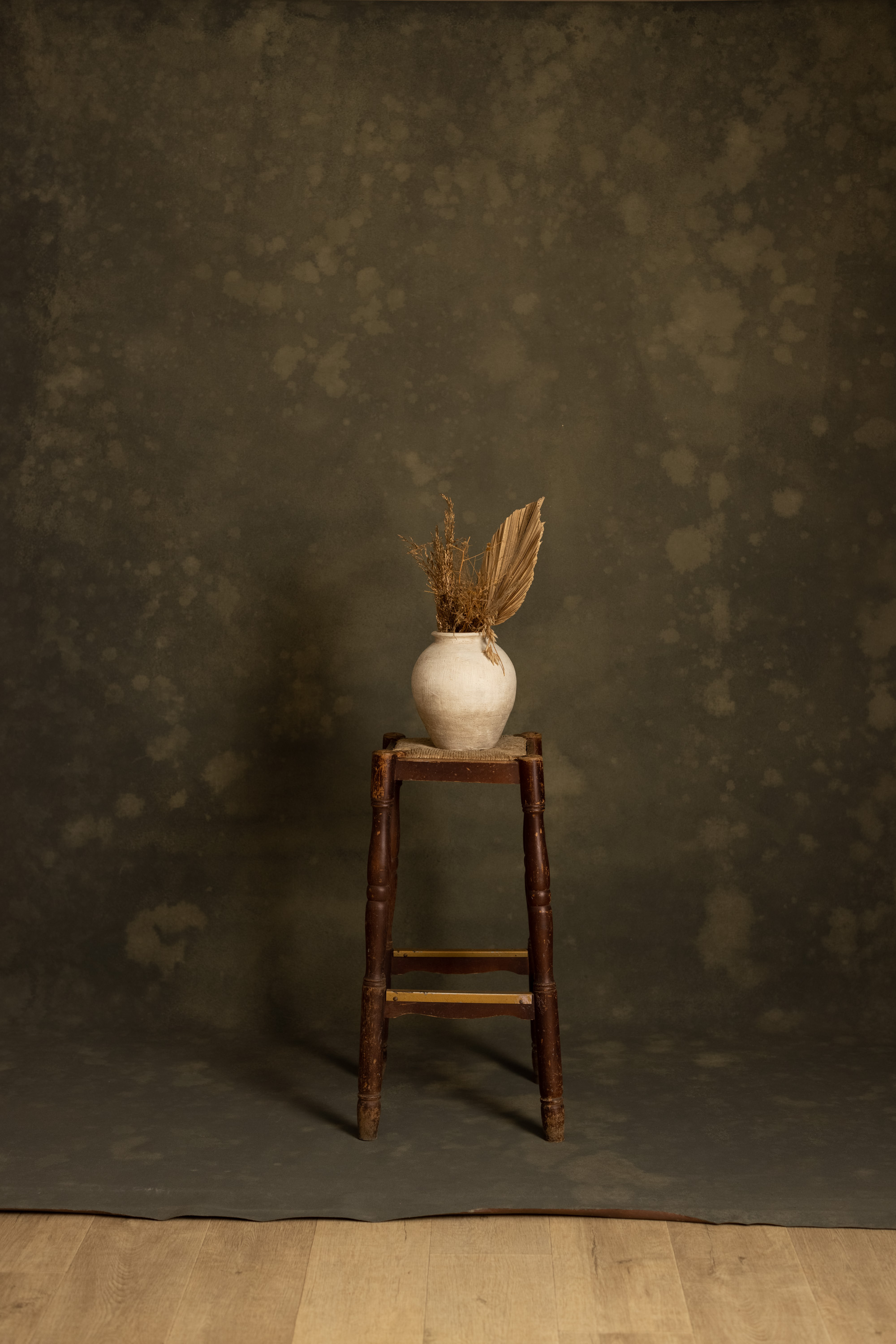 Moss Cinnamon Painted Canvas Backdrop (RN#563)