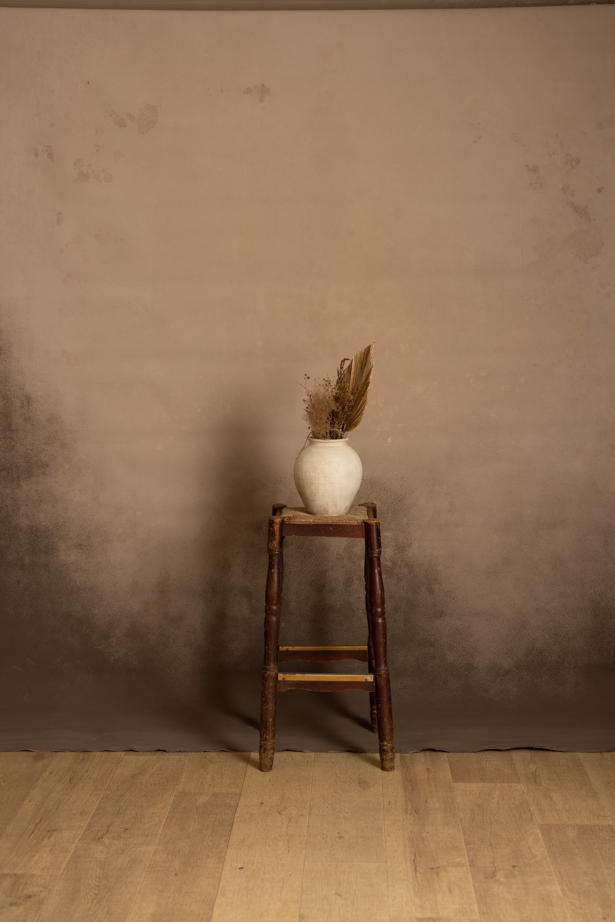 Cocoa Dust Painted Canvas Backdrop (RN#558)